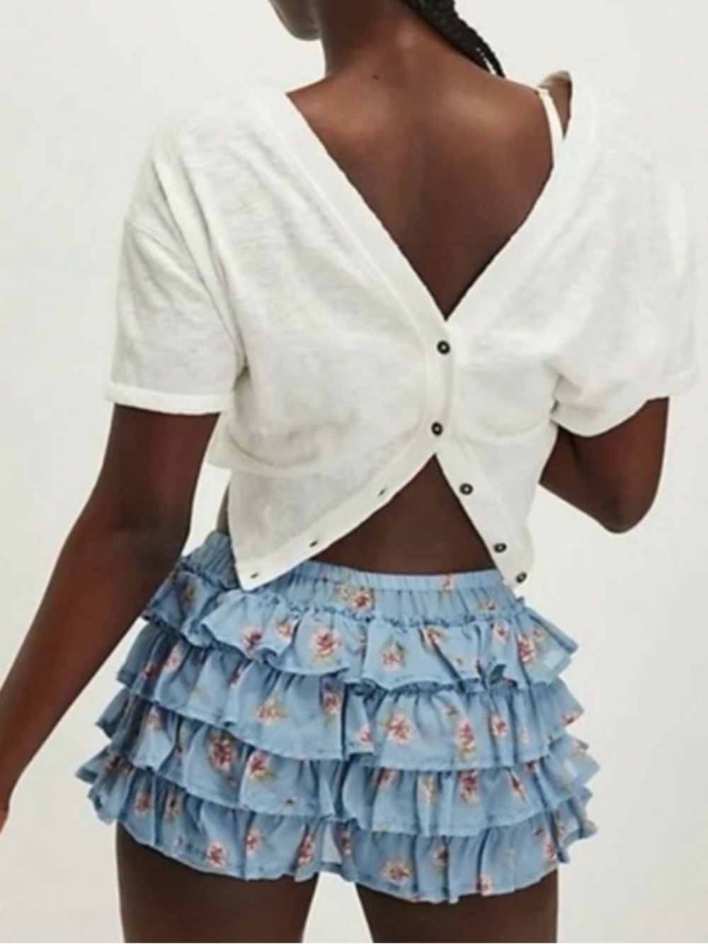 Free People Ruffle Shorts - Picture 5 of 5